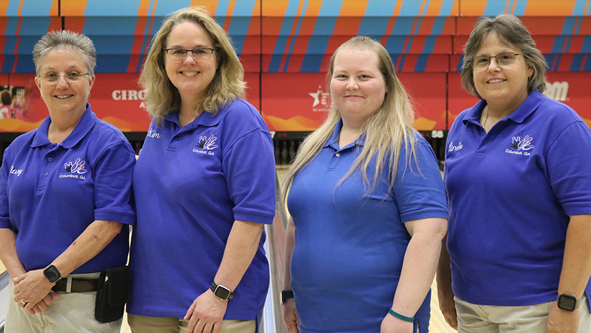 The members of Hot Pockets at the 2024 USBC Women's Championships
